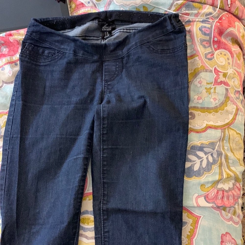 Dark blue jeans